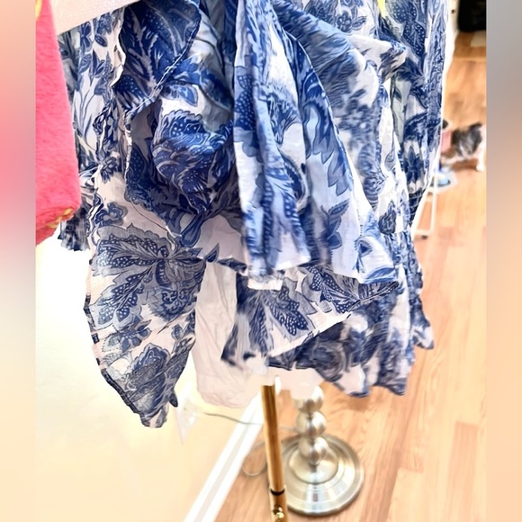 MINKPINK, Perla Floral-print Mini Dress Floral Blue, Excellent Condition,Size S - Picture 4 of 12